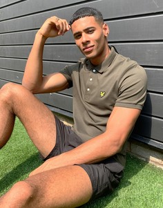 Lyle & Scott slim polo in green-Зеленый