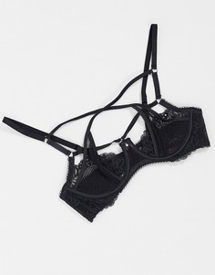 Черный бюстгальтер без подкладок Hunkemoller
