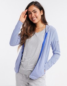 Худи голубого цвета с молнией LAUREN by Ralph Lauren-Синий