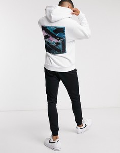 Худи белого цвета с принтом River Island-Белый