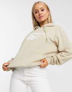 Худи бежевого цвета с логотипом Reebok-Бежевый