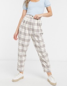 Брюки в клетку ASOS DESIGN-Мульти