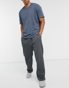 Черные oversized-джоггеры из органического хлопка с затяжками внизу ASOS DESIGN-Черный