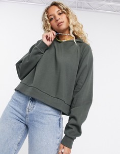 Худи зеленого цвета свободного кроя с рукавами "летучая мышь" ASOS DESIGN-Зеленый