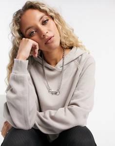 Худи коричневого цвета свободного кроя с рукавами "летучая мышь" ASOS DESIGN-Коричневый
