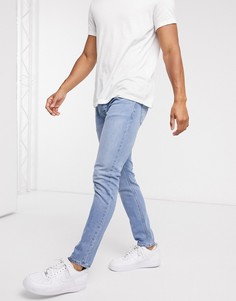 Синие джинсы супероблегающего кроя Topman-Синий