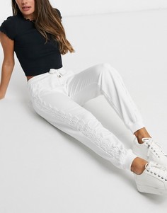 Джоггеры кремового цвета от комплекта River Island-Кремовый