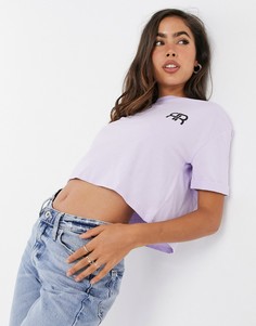 Лавандовая футболка от комплекта с логотипом River Island-Фиолетовый