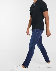 Темно-синие джинсы скинни River Island-Синий