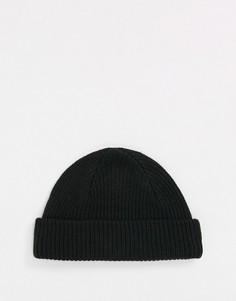 Черная шапка-бини Weekday-Черный
