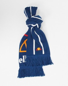 Темно-синий шарф с логотипом ellesse