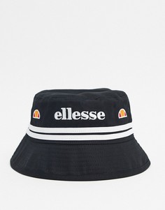 Черная панама в полоску с логотипом ellesse-Черный