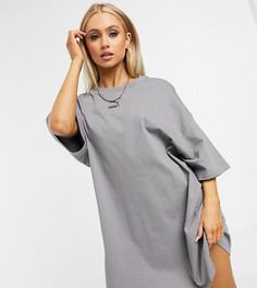 Серое платье-футболка Puma эксклюзивно для ASOS-Фиолетовый