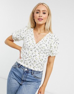 Топ с открытой спиной Miss Selfridge-Кремовый