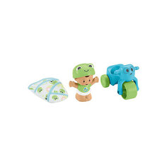 Игровой набор Fisher-Price Little People "Деловые малыши" С каталкой-мотоциклом Mattel