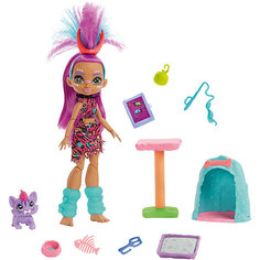 Игровой набор Cave Club "Уход за любимцем" Роралай и котёнок Феррел Mattel