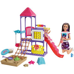 Игровой набор Barbie "Семья" Скиппер с малышом на игровой площадке Mattel