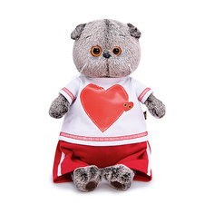 Одежда для мягкой игрушки Budi Basa Футболка с принтом Сердце и красные шорты, 19 см