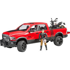 Игровой набор Bruder Внедорожник Ram с мотоциклом Ducati, 1:16