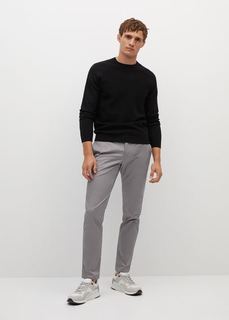 Брюки-чинос slim fit из саржи - Dublin7 Mango