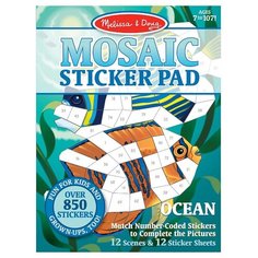 Книжка с наклейками "Mosaic Sticker Pad - Ocean" Melissa & Doug