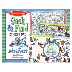 Melissa & Doug Раскраска с наклейками. Seek & Find Sticker Pad - Adventure (30151)