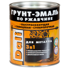 DALI по ржавчине 3-в-1 для металла коричневый (RAL 8017) 2 л