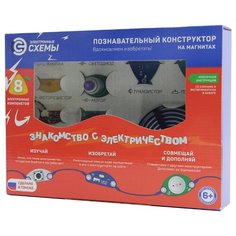 Электронный конструктор Электронные схемы на магнитах Знакомство с электричеством