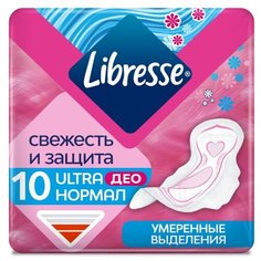 Libresse прокладки Ultra Normal Deo с мягкой поверхностью 10 шт.