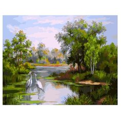 ВанГогВоМне Картина по номерам "Цапли", 40х50 (ZX 10064)