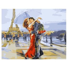 ВанГогВоМне Картина по номерам "Влюбленные в Париже", 40х50 см (ZX 20383)