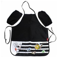 Hatber Фартук для уроков труда Летающие звери (NFn_26013) черный
