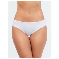 Vis-a-Vis Трусы бикини средней посадки с кружевом, размер S, white
