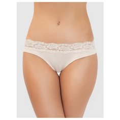 Vis-a-Vis Трусы бразилиано Delicate с кружевным поясом, размер L, beige