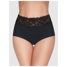 Vis-a-Vis Трусы макси с кружевным поясом, размер XXXL, black