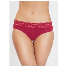 Vis-a-Vis Трусы бразилиано Delicate с кружевным поясом, размер XS, ruby