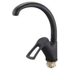 Смеситель для кухни (мойки) G-lauf 9G4-A181K однорычажный черный