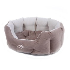 Лежак для собак и кошек Joy (2КУВ00149/2КУВ00155/2КУВ00177/2КУВ00175) 50х40х20 см бежевый/коричневый J.O.Y.