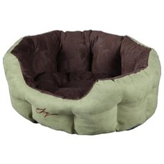 Лежак для собак и кошек Joy (2КУВ00149/2КУВ00155/2КУВ00177/2КУВ00175) 50х40х20 см коричневый/зеленый J.O.Y.