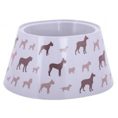 Миска ZOO PLAST Dogs 650 мл серый