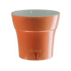 Горшок Santino с автополивом Dali, 19.5х17.5 см персик