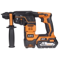 Перфоратор аккумуляторный AEG BBH 18 Li-402C Li-Ion 18 В (2.3 Дж)