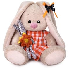 Мягкая игрушка Зайка Ми в оранжевом платье с зайчиком 15 см