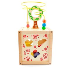 Сортер Мир деревянных игрушек Логический кубик Д014