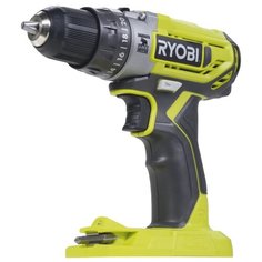 Ударная аккумуляторная дрель-шуруповерт RYOBI R18PD2-0 40 Н·м желтый/черный