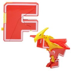 Трансформер 1 TOY Трансботы Lingvo Zoo - F - Птерозавр красный/желтый