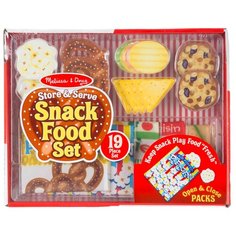 Набор продуктов Melissa & Doug Store & serve snack food set 4337 разноцветный