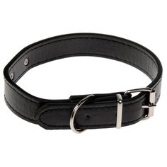 Ошейник Пижон с шильдом под гравировку (1290570/1290571), 53 см черный