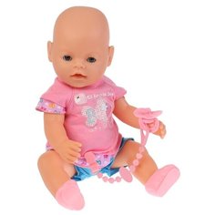 Интерактивная кукла Shantou Gepai Cute Baby Малышка с аксессуарами, 43 см, 8060-494