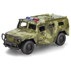 Внедорожник ТЕХНОПАРК ГАЗ 2330 Тигр Вооруженные силы (X600-H09052-R) 12 см хаки камуфляж
